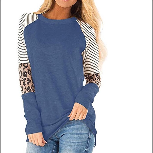 Beautiful woman round neck long sleeve shirt - Picture 4 of 6